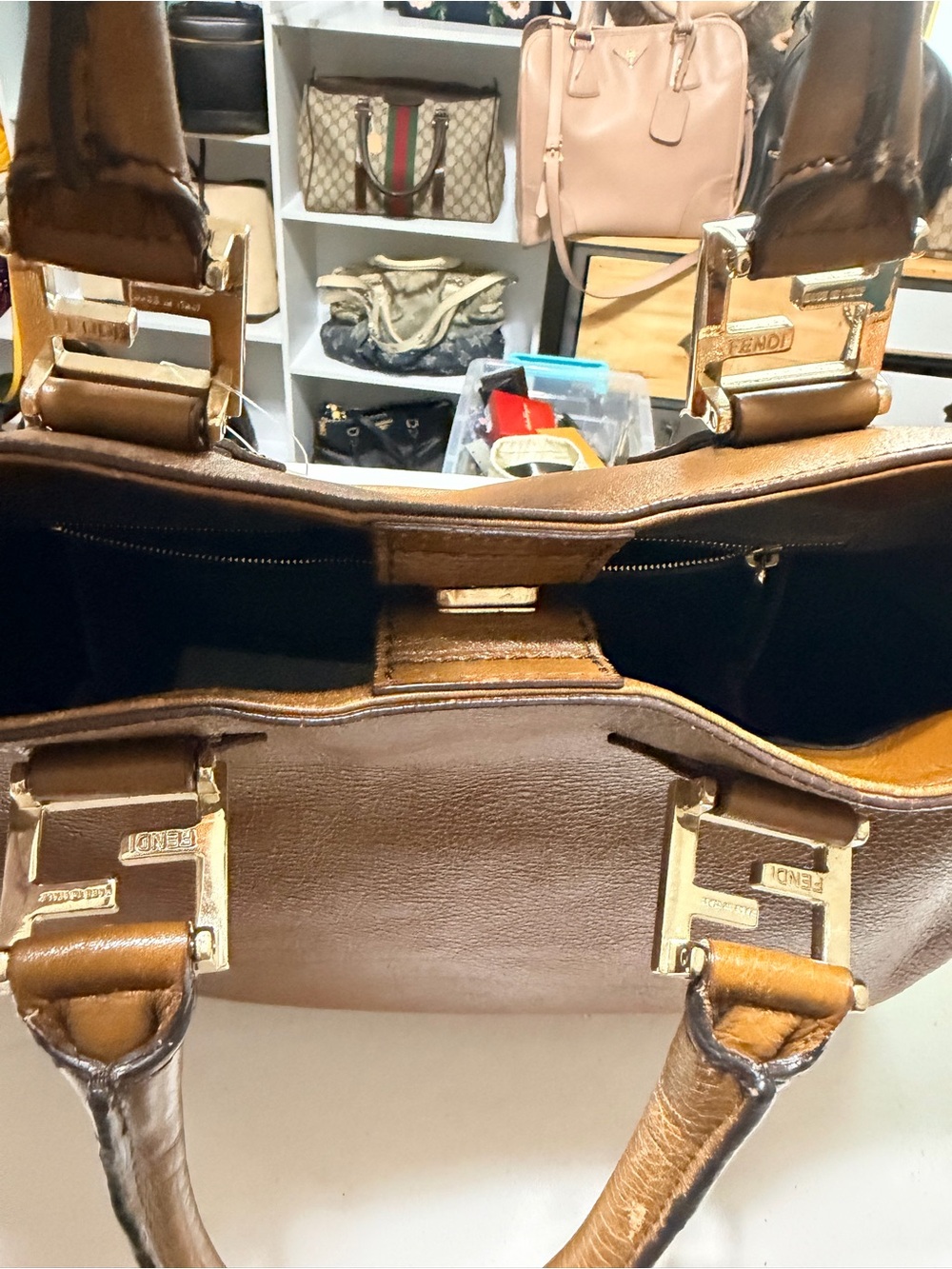 Leather tote - Picture 13 of 16